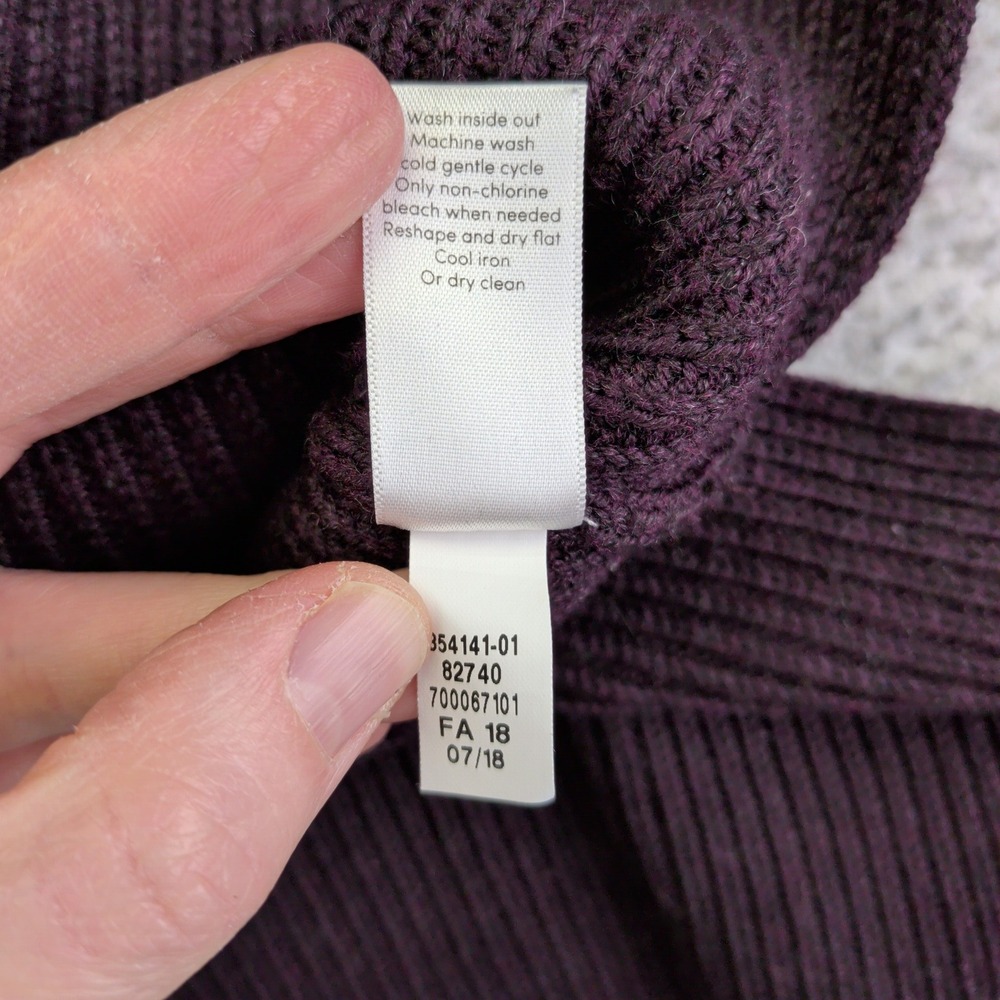 Athleta Switchback Pullover Sweater Burgundy Ribb… - image 5